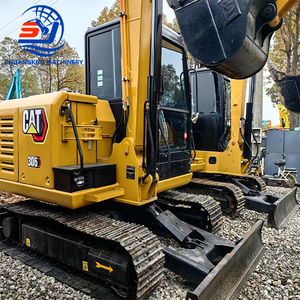 Mini-excavatrice Cat 306 d'occasion, presque neuve, d'origine japonaise, faible nombre d'heures de fonctionnement, mini-excavatrices sur chenilles à vendre - Product Image 4