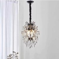 Lustre suspendu moderne en cristal doré pour salle à manger, bar, hôtel, maison, restaurant, luminaire de plafond Raindrop Lighting