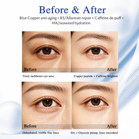 Patchs pour les yeux au peptide GHK Cu, dites adieu aux ridules sous les yeux, aux poches, au vieillissement, masque pour les yeux en hydrogel, soin des yeux à domicile, G