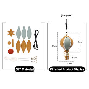 Porte-clés en cuir véritable pour ballons, porte-clés, lanière, cadeaux souvenirs, bricolage, fait à la main - Product Image 6