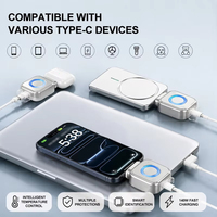 Separador de Carga Rápida X01 con Apagado Automático, Capacidad Completa, 140W, Conector USB-C/Tipo-C, Listo para Usar