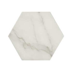 Piastrella Esagonale in Marmo Calacatta 19,8 X 22,8 Cm Finitura Opaca Bordi Irregolari Spessore 10 Mm - Product Image 3