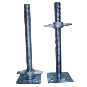 cheaper scaffold solid U screw jack based for scaffolding