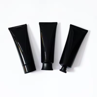 Tube souple transparent à faible MOQ avec couvercle vissé pour cosmétiques : flacon séparé pour crème visage, gommage visage, crème pour les mains, lotion