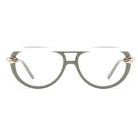 Montures optiques confortables et durables, en acétate et métal, lunettes de vue tendance
