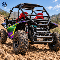 Kart tout-terrain personnalisé 2 places avec cage de sécurité et pneus à crampons profonds pour les dunes de sable et les pistes de loisirs