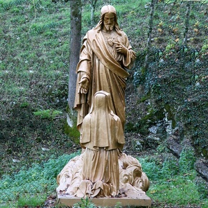 Statue grandeur nature du <span class=keywords><strong>christ</strong></span> l'échangeur, cœur sacré de jésus - Product Image 3