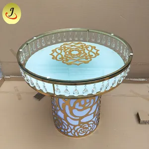 Multifunzionale Diretta Della Fabbrica Speciale di Disegno in Oro Elegante Torta di Nozze Specchio da Tavolo