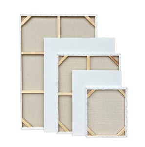 Wholesale High Quality Professional 380g Cotton Linen Blend Stretched <b>Canvas</b> White UV Printing <b>Wood</b> Frame Big Size Painting - Product Image 1