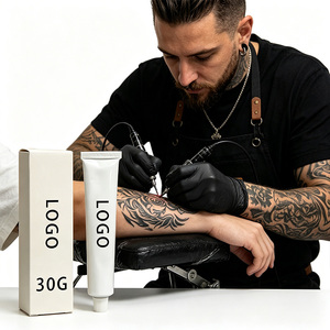 Baume pour tatouage à texture lisse tendance 30g, logo personnalisé, prévient la crovaison pour les artistes tatoueurs professionnels et les salons - Product Image 3