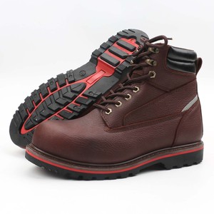 Botas de Trabajo de Seguridad Unisex al Por Mayor con Puntera de Acero, de Cuero Nobuk, Construcción Goodyear Welt y Suela de Goma para Ingeniería - Product Image 5