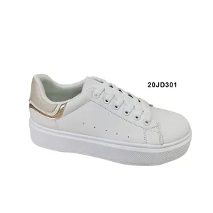 PVC Spring Autumn Anti-Slip Breathable Wholesale Cheap Women's Sports Casual Small White Shoes