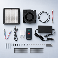 Kit de filtration d'air pour imprimante 3D Bambu Lab P2S, purificateur externe avec télécommande, cartouche filtrante multicouche, prise