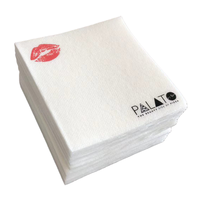 Serviettes de cocktail personnalisées, serviettes de table jetables en lin Airlaid pour bar