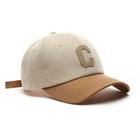 Casquette de baseball 5 panneaux personnalisable avec logo pour hommes, en coton doux brodé, bicolore, pour le sport et le golf, vente en gros