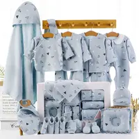 Venta al por mayor de los bebés recién nacidos de la caja de regalo ropa de algodón puro establece casual ropa para bebé recién nacido Conjunto para las cuatro estaciones