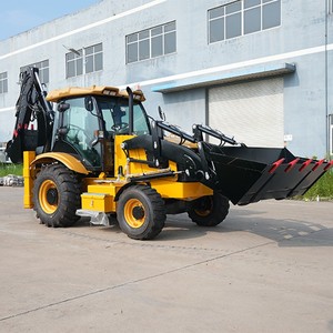 Excavatrice sur pneus polyvalente avec plusieurs accessoires : tarière, marteau, fourche, couple élevé, moteur Yuchai pour la construction routière et les travaux civils - Product Image 4