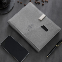 Bloc-notes de luxe 2023, cadeaux d'affaires, chargement, bloc-notes intelligent, Usb, Flash, banque d'alimentation, stylo en métal