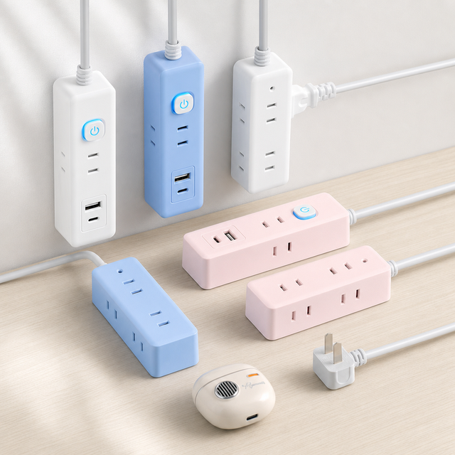 Wholesale Colorful Southeast Asia 5 Industrial Power Strip Compact Extension Lead USB Charging Ports Power Switch Socket Custom