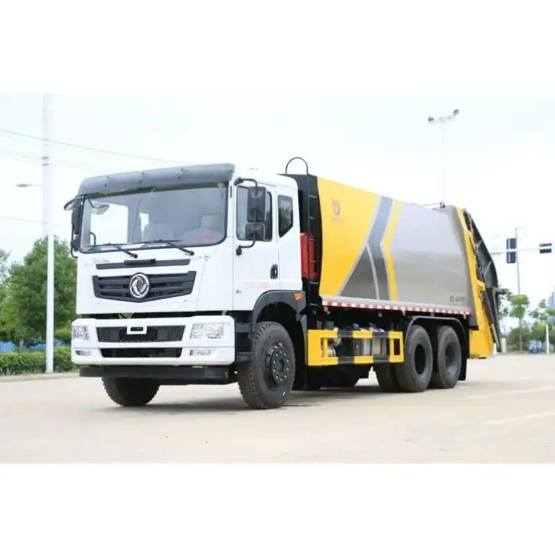 Dongfeng huashen 25t משאית אשפה דחוסה מוכרת 6 x4 דיזל