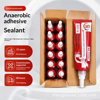 Pita Penyegel Cairan PTFE Murni Ouyunuo Tahan Suhu Tinggi Warna Merah dalam Kemasan Tabung untuk Penyegelan Pipa Keran Anti Bocor