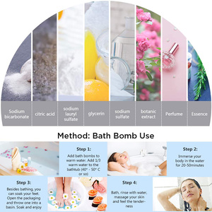 Offre Spéciale – Coffret Cadeau de Bombes de Bain Lavables Personnalisables, Colorées, Parfumées, au Sel de Soda, Style Adorable, Formes Variées, Marque Privée, Prix Compétitif - Product Image 3