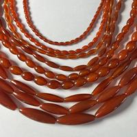 Perles de pierres précieuses en agate rouge AA en gros, cristal pour la fabrication de bijoux de mode, 9 tailles disponibles, environ 380 mm