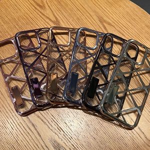 New di động điện thoại di động Bìa argyle lưới Electroplated kim cương Bling Bling Vòng đeo tay sang trọng điện thoại trường hợp - Product Image 3