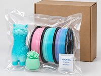Filament PETG semi-transparent 1,75 mm 1 kg, dégradé multicolore, filament d'imprimante 3D Yiqiu3D pour abat-jour, Bambu Lab & Creality