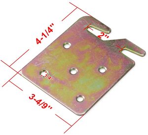 Kit d'adaptation pour cadre de lit superposé avec fixation de tête de lit, pied de lit, support d'angle et plaque de fixation, revêtement poudré, pour rail de lit en <span class=keywords><strong>bois</strong></span> - Product Image 4