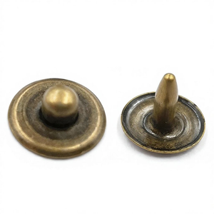 Remache de cobre de alta calidad para jeans, botón redondo de metal para equipaje, precio de fábrica - Product Image 1
