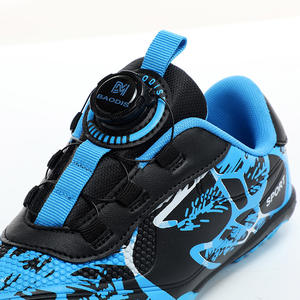 Chaussures <span class=keywords><strong>de</strong></span> football pour enfants à tige synthétique, pour élèves du primaire, avec boucle rotative, crampons TF, faciles à enfiler pour l'entraînement - Product Image 3