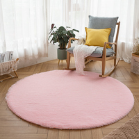Tapis en polaire rose pour le salon, la chambre à coucher, tapis moelleux, tapis en fourrure synthétique, tapis et carpettes pour la chambre, peluche
