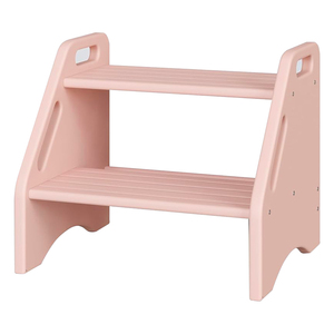 <span class=keywords><strong>Escabeau</strong></span> pliable rose 2-en-1 fait à la main en bois <span class=keywords><strong>Montessori</strong></span> échelle pour bambin pour chambre et cuisine aide de cuisine - Product Image 2