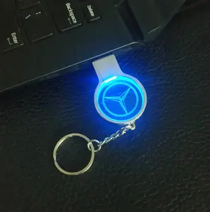 Flash Drive USB kristal, Flash Drive bentuk kaca pembesar Logo 3D dapat diukir di dalam untuk penyimpanan yang dipersonalisasi