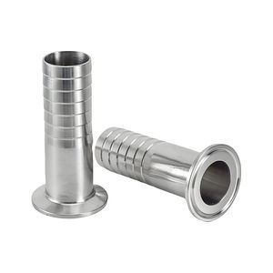 Sanitär Tri Clamp Extended Gummis ch lauch Barb 100mm Long Tail Stacheldraht adapter SS304 SS316L Edelstahl - Product Image 4