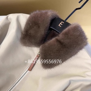 Nuova Giacca Corta da <span class=keywords><strong>Donna</strong></span> Autunno-Inverno 2025 con Collo in Pelliccia di Visone e Fodera in Zibellino, Cappotto Casual e Caldo per Uso Quotidiano - Product Image 5