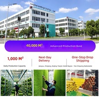 Gazon artificiel Longmai pour jardins d'enfants, clôture extérieure pour l'intimité, tapis d'herbe ultra-dense sans adhésif, toutes saisons
