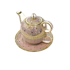 एक (300 मिलीलीटर) के लिए कप और सॉकर के साथ चाय का बर्तन, सबसे अच्छा हस्तशिल्प सबसे अच्छा विक्रेता