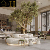 Mobilier de décoration d'intérieur pour café moderne Comptoir de bar design Comptoirs de café Vitrine pour boutique de thé à bulles