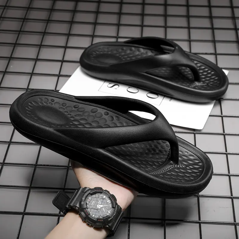 Hot Sale New Summer Outdoor Non-slip EVA Reef Flip Flops Slippers Sandals Low MOQ Big Size Wholesale Men Flip Flops