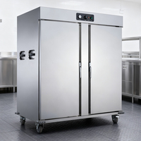 Elektrischer Buffet-Speisenwärmer für Gewerbe, Restaurant, Hotel, Edelstahl-Warmhaltevitrine mit Großer Kapazität