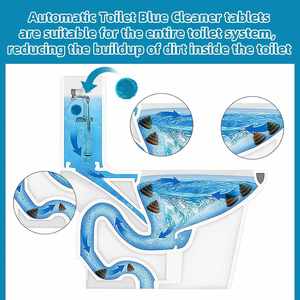 Tabletas Azules Desechables Ecológicas para Inodoro, Desodorizantes y Desincrustantes Automáticos, Limpiador de Baño - Product Image 2