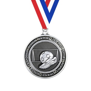 Médailles de football vierges en métal écologiques 2025 pour récompenses sportives, personnalisables en gros avec épreuve de conception gratuite - Product Image 3