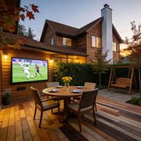 Écran LED d'affichage pour jardin à domicile, TV extérieure, taille 87 pouces, 1120x1920 mm, P3, haute luminosité, étanche, pour les fêtes, les jeux de football, pas de pas de 3 mm