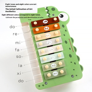 Xilófono de Educación Temprana de estilo caliente para niños y niñas cocodrilos tocando INSTRUMENTO DE <span class=keywords><strong>Piano</strong></span> Juguetes plataforma de música de percusión - Product Image 3
