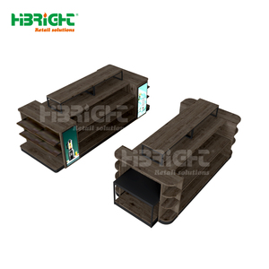 Exhibidor Eléctrico Ecológico Moderno de Madera y Acero Inoxidable para Tiendas de Conveniencia - Highbright HBE-SR-WX002 - Product Image 4