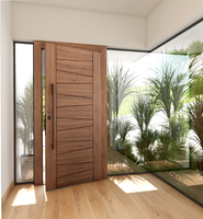 Porte en bois massif ignifuge de qualité supérieure, design moderne personnalisé pour une utilisation commerciale en intérieur, salon, salle à manger, projets, 1 an