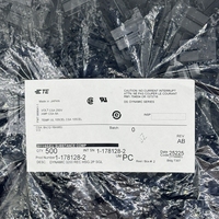 Konektor Receptacle Asli TE 1-178128-2 AMP 2 Pin Hitam, Housing Betina dengan Pengunci Pasangan