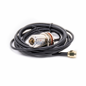 สายต่อขยาย RF แบบกันน้ำ หัวต่อ N ตัวเมียแบบ Bulkhead ไปยัง <span class=keywords><strong>RP</strong></span> SMA ตัวผู้ สาย RG174 สำหรับเสาอากาศและระบบดาวเทียม - Product Image 5
